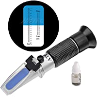 HHTEC apicultores refractómetro de miel 58-90% Brix 10-32% de azúcar agua de húmeda para apicultores de miel aceites…
